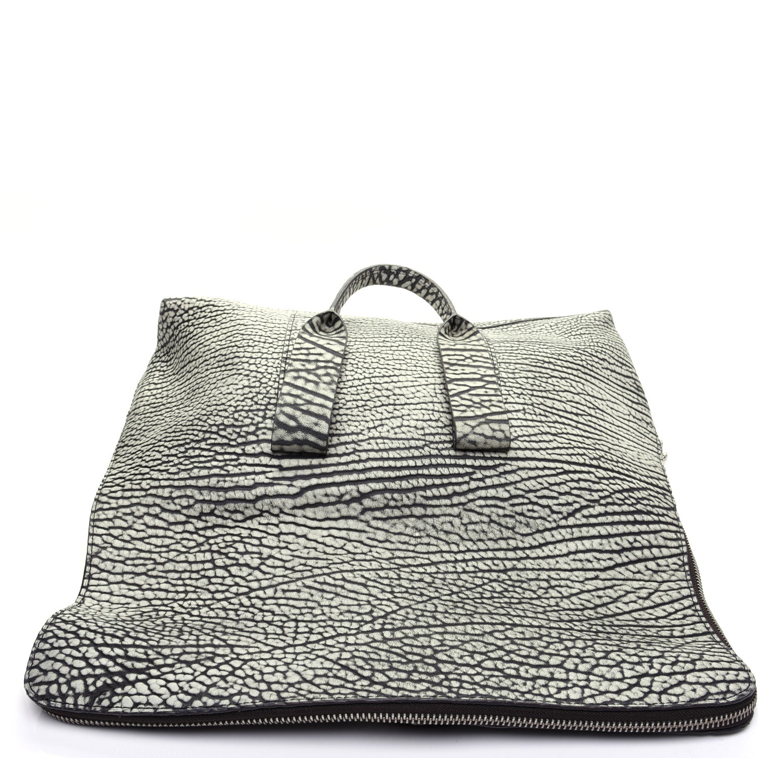 3.1 Phillip Lim Shark Embossed Calfskin 31 Hour Bag Black Cream 11 of 12