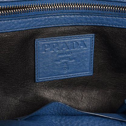 Prada Vitello Daino Briefcase Cobalto 6 of 7
