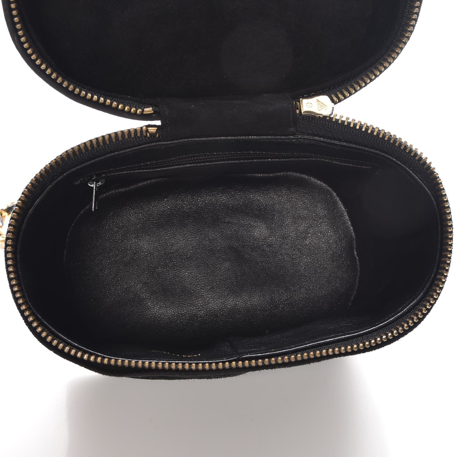 Chanel Suede Quilted CC Tassel Shoulder Bag Black 5 of 8