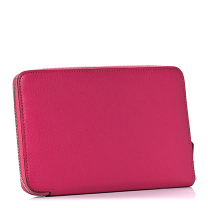 Hermes Chevre Mysore Azap GM Combined Wallet Rose Shocking 3 of 15