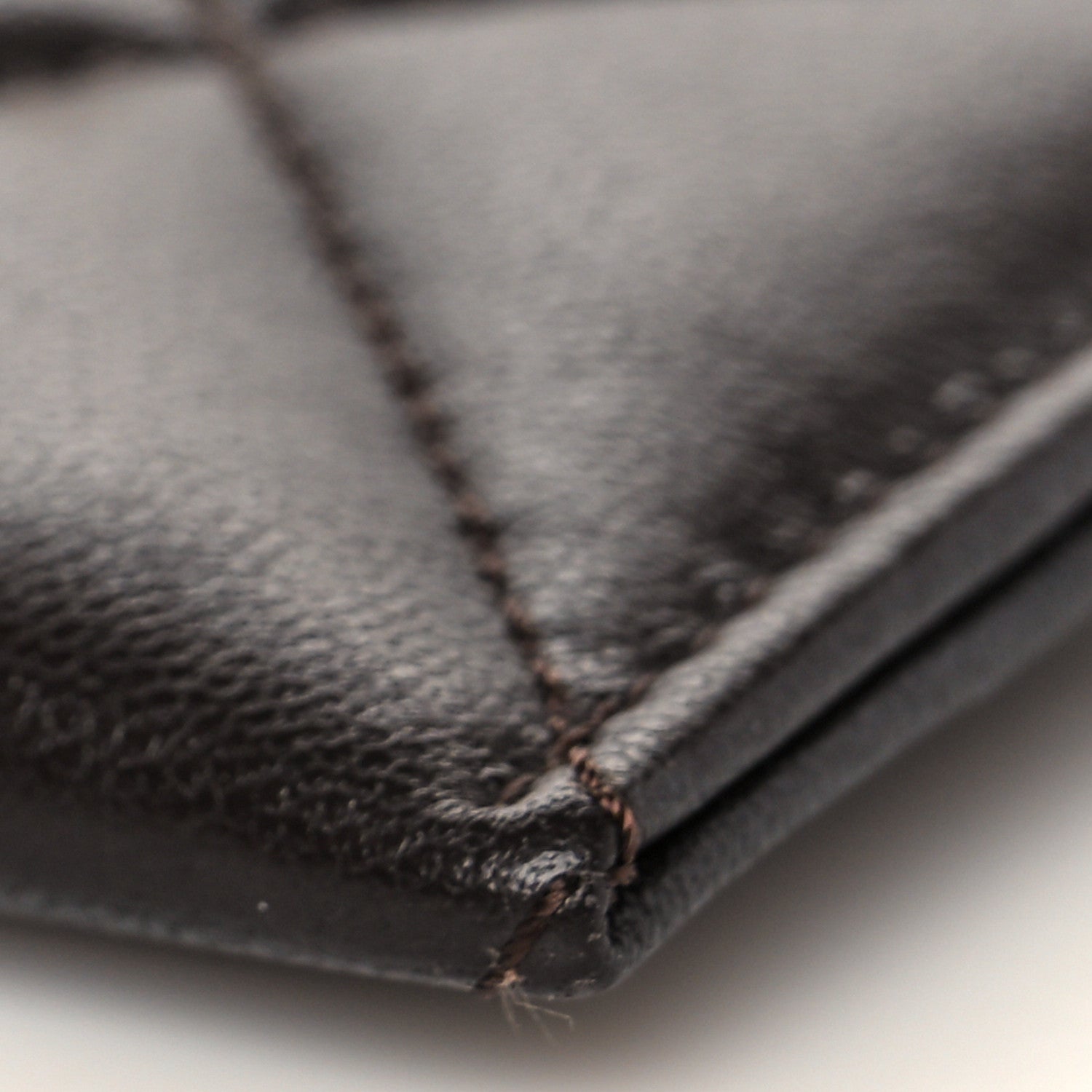 Chanel Lambskin Quilted Chanel 19 Card Holder Dark Brown 10 of 11