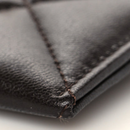 Chanel Lambskin Quilted Chanel 19 Card Holder Dark Brown 10 of 11