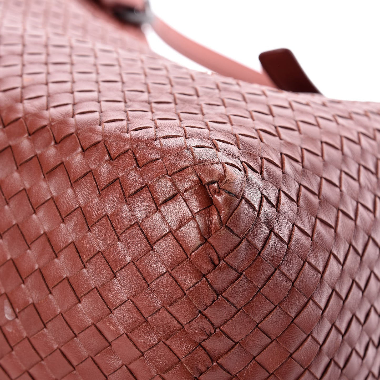 Nappa Intrecciato Large Seamless Tote Canyon