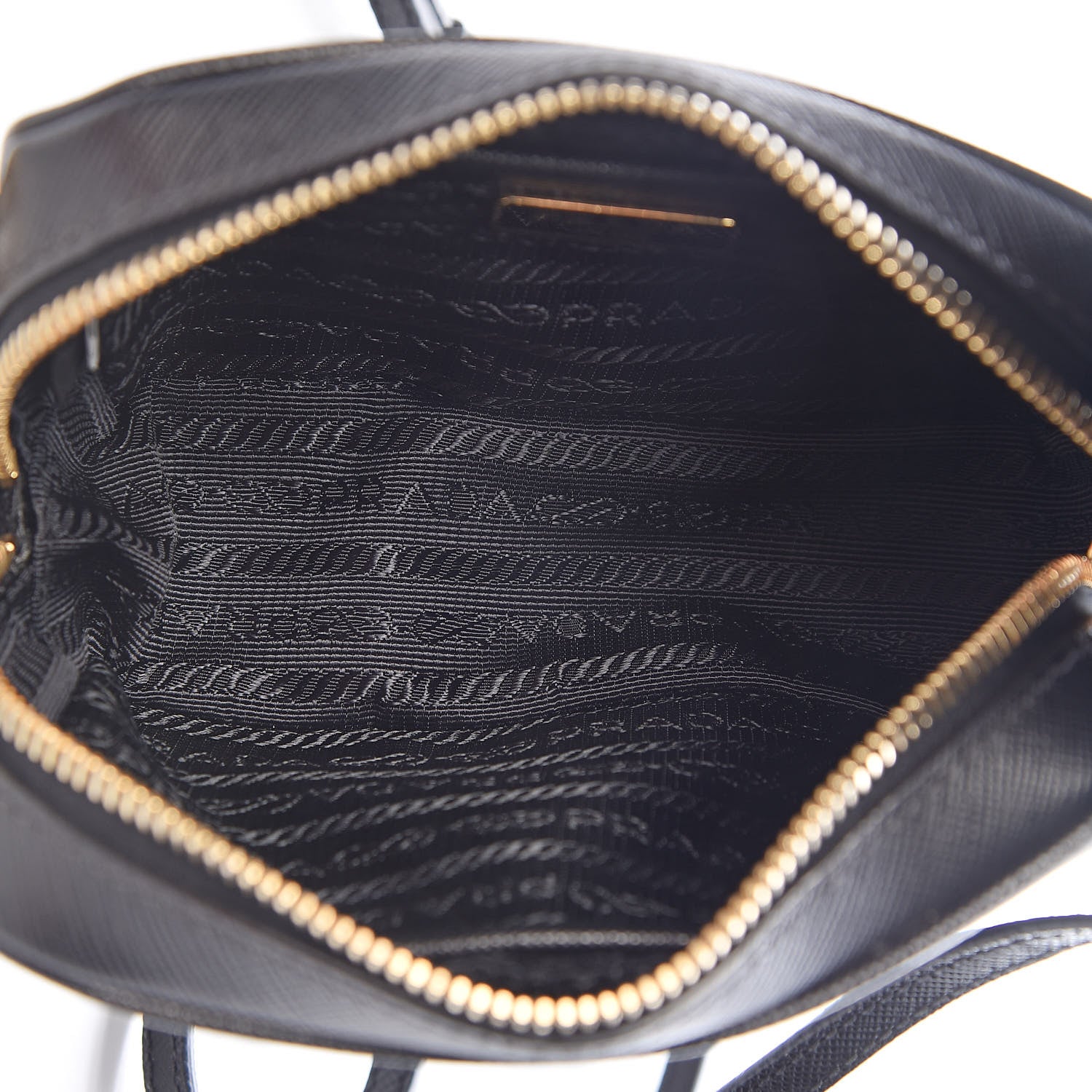 Prada Saffiano Mini Camera Crossbody Bag Black 5 of 12