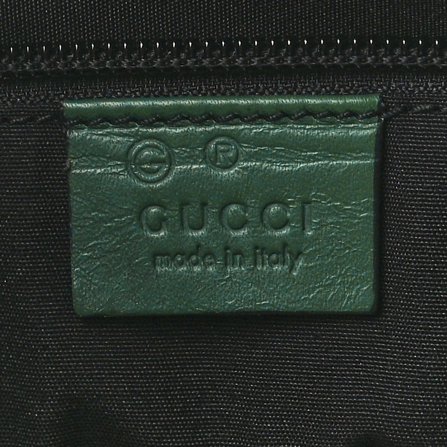 Guccissima Flat Vertical Tote Green