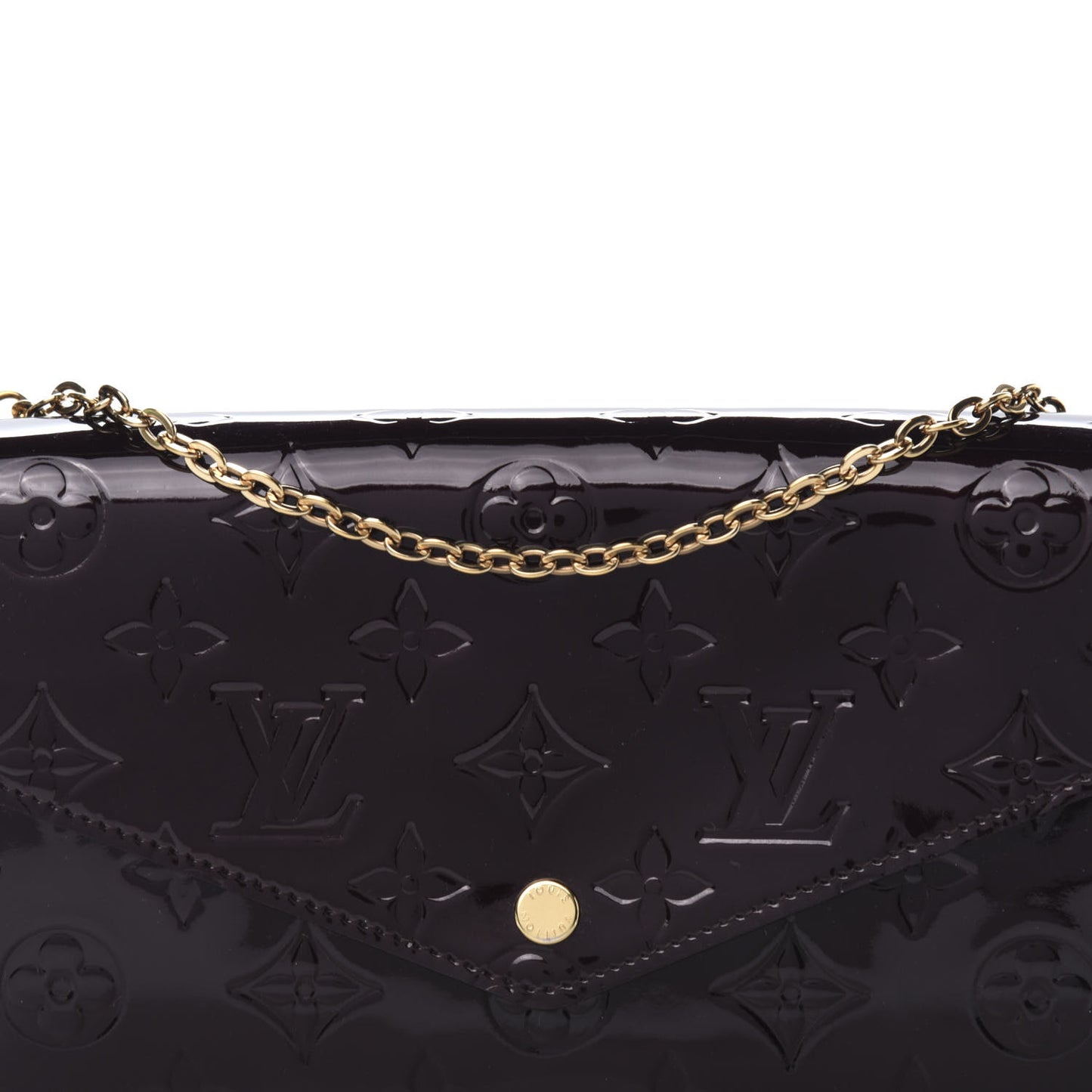 Vernis Pochette Felicie Chain Wallet Amarante