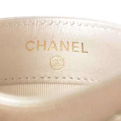 Chanel Metallic Caviar Quilted Card Holder Light Gold 6 of 9