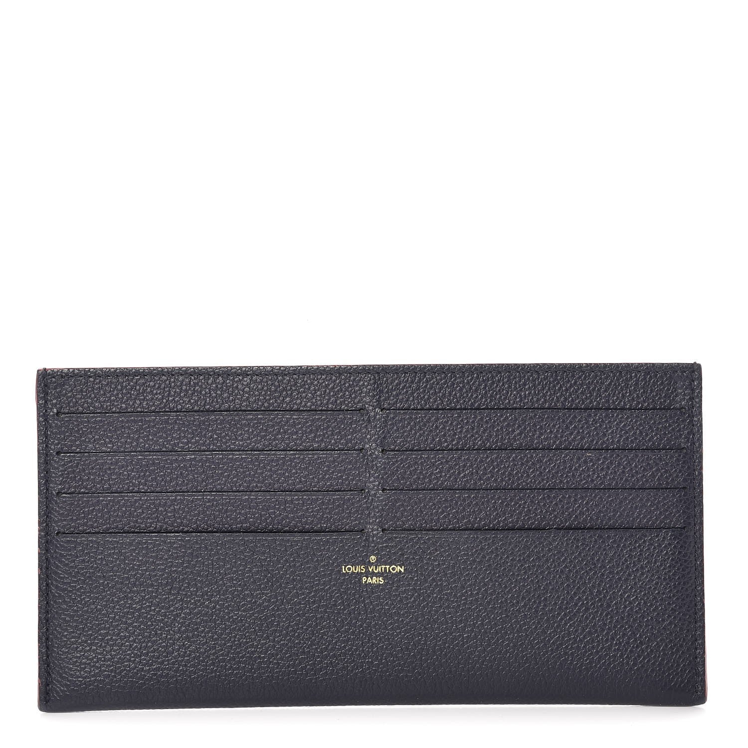 Louis Vuitton Calfskin Felicie Chain Wallet Card Holder Insert Marine Rouge 1 of 6