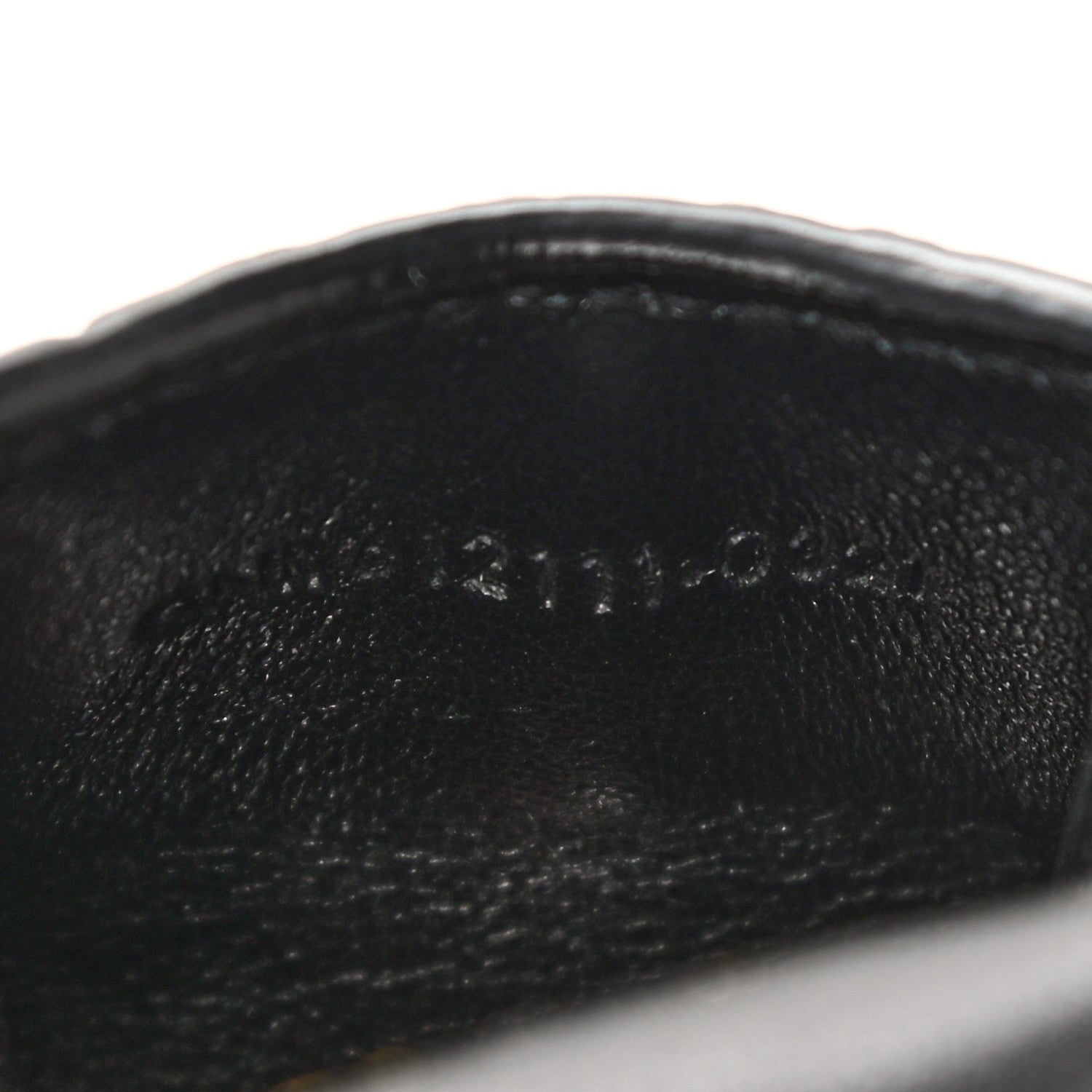 Saint Laurent Calfskin Crocodile Embossed Monogram Airpods Case Black 5 of 5