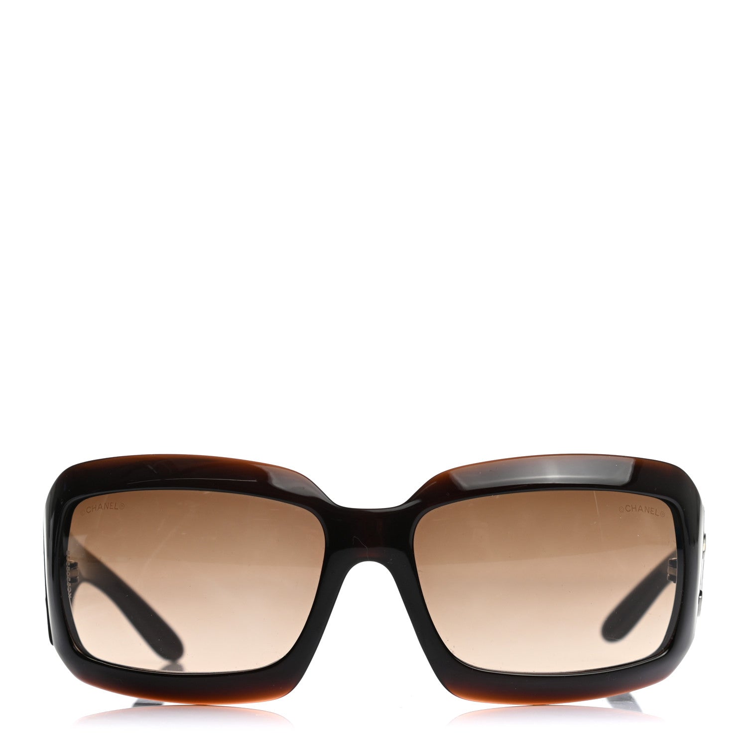 Chanel Oval CC Sunglasses 6022-Q Brown 2 of 7