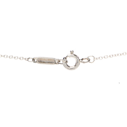 Tiffany Sterling Silver Enamel Heart Lock Pendant Necklace Blue 5 of 5