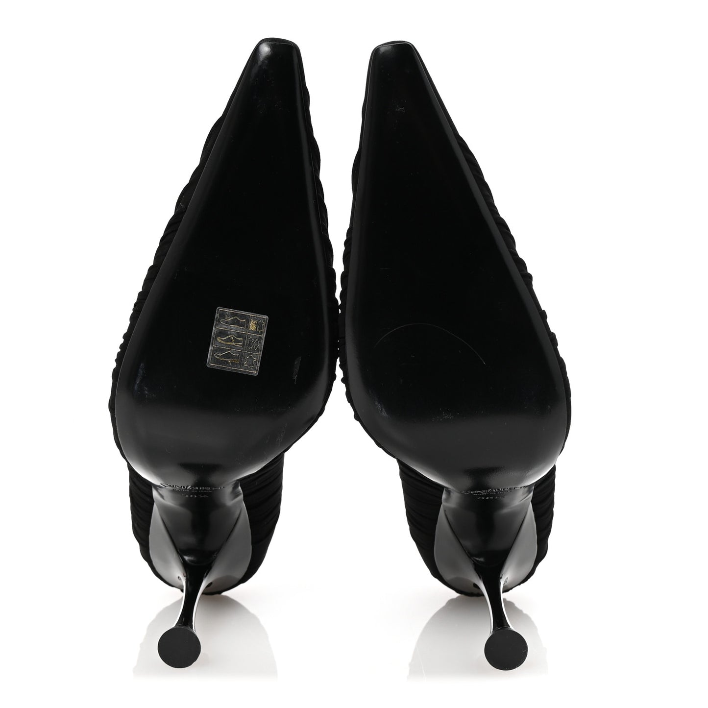 Ruched Jersey Doville 110 Pump 38.5 Black Innocent Nude