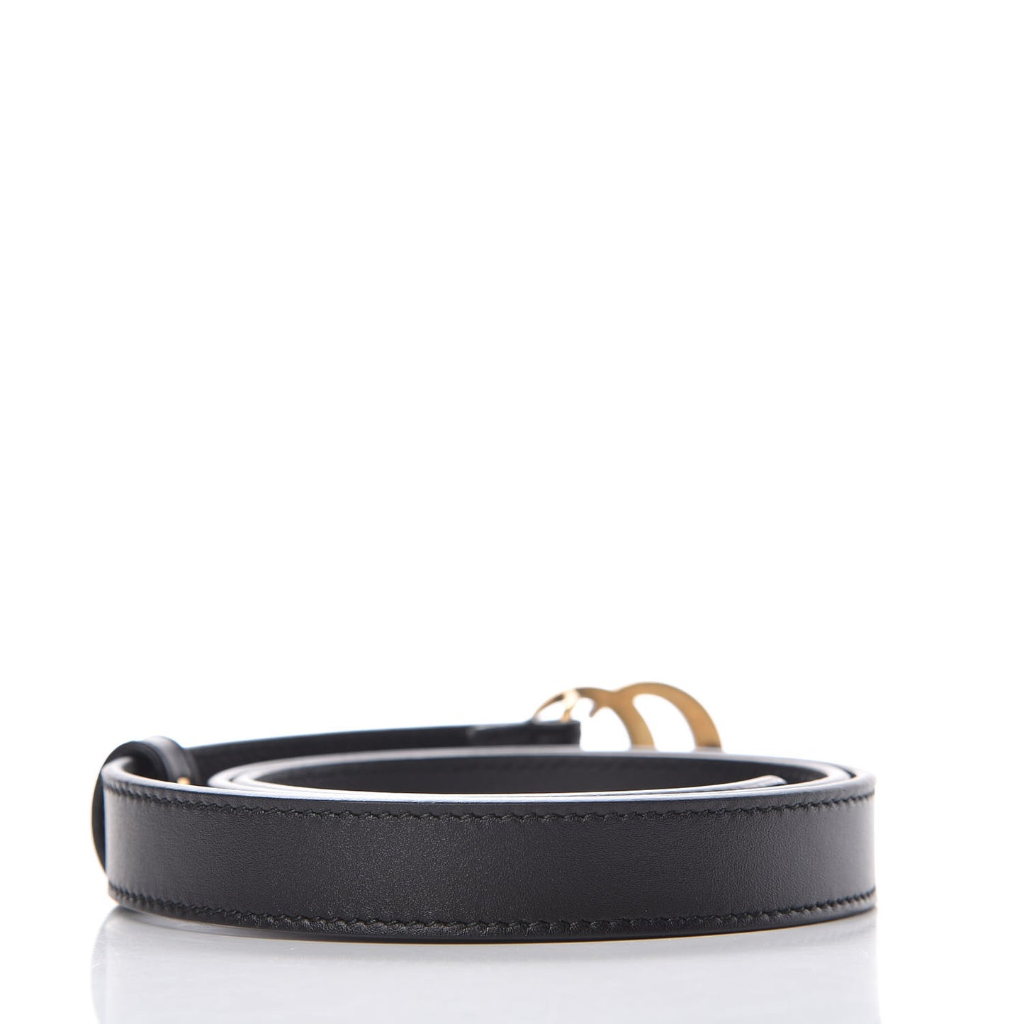 Calfskin Double G 20mm Belt 75 30 Black