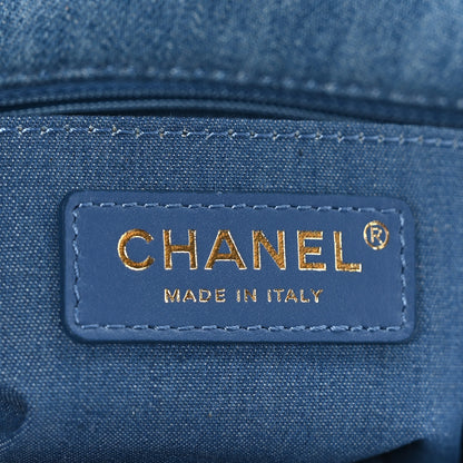 Chanel Denim Quilted Mini Pearl Crush Flap Blue 6 of 9