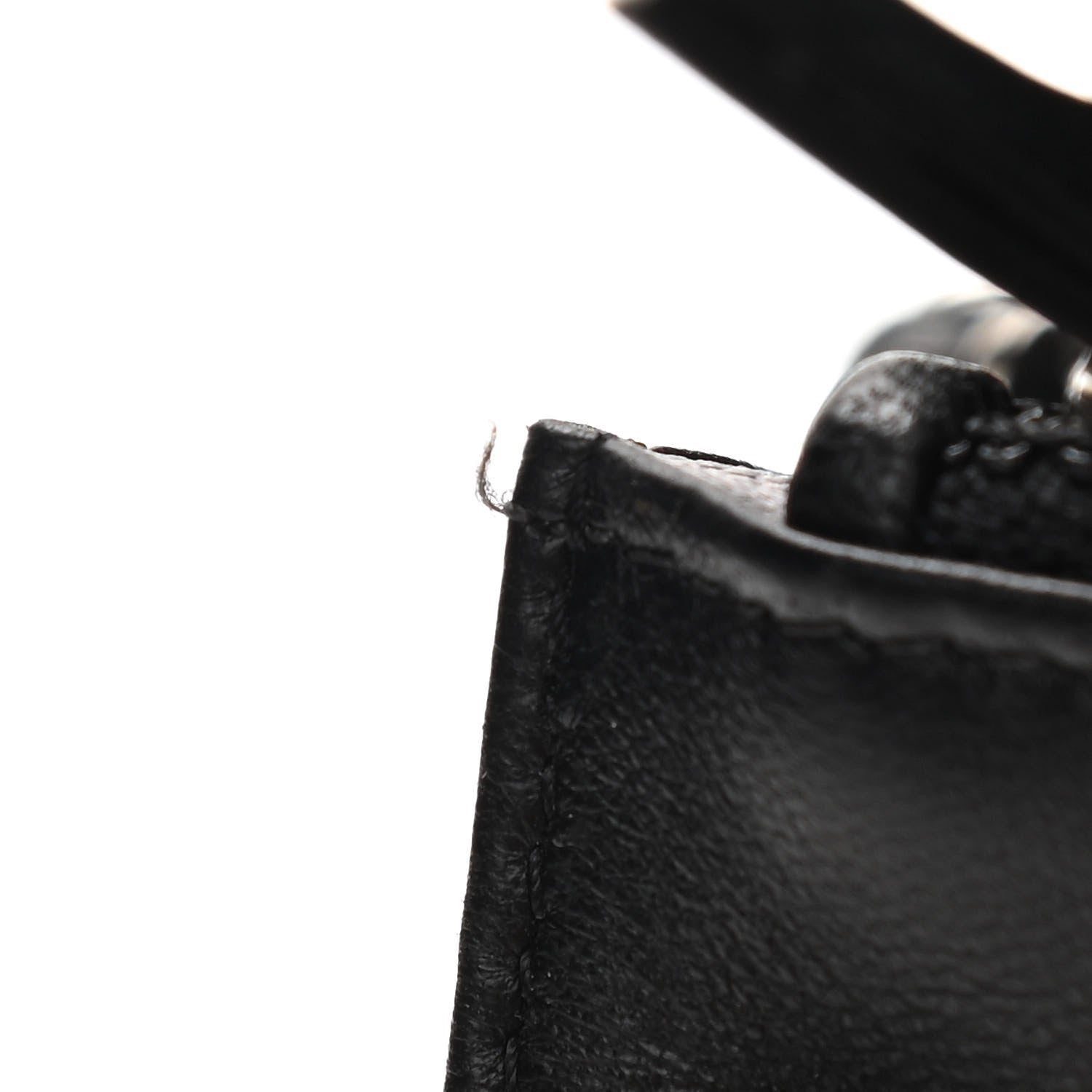 Chanel Lambskin Camellia Embossed Wallet on Chain WOC Black 7 of 14