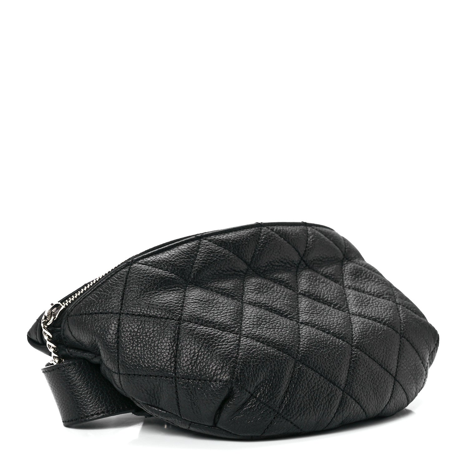 Chanel Grained Calfskin Quilted Waist Belt Bag Black 4 of 11