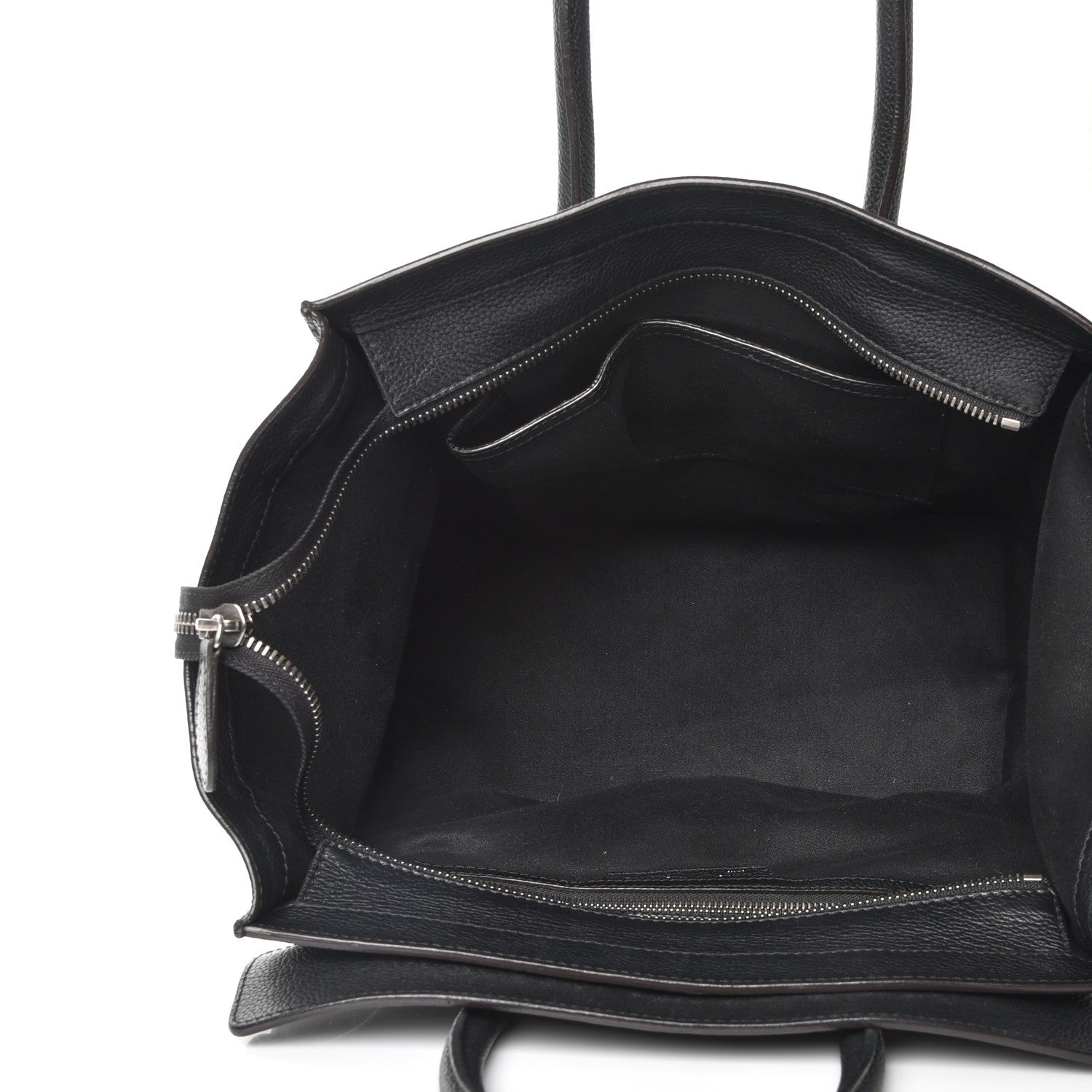 Celine Drummed Calfskin Mini Luggage Black 5 of 14