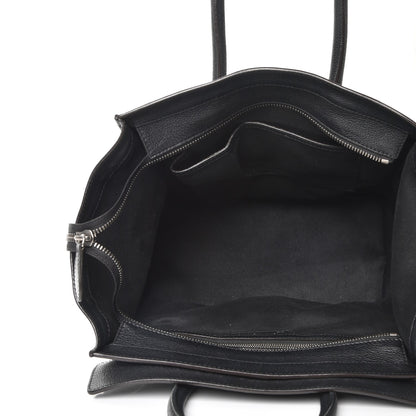 Celine Drummed Calfskin Mini Luggage Black 5 of 14