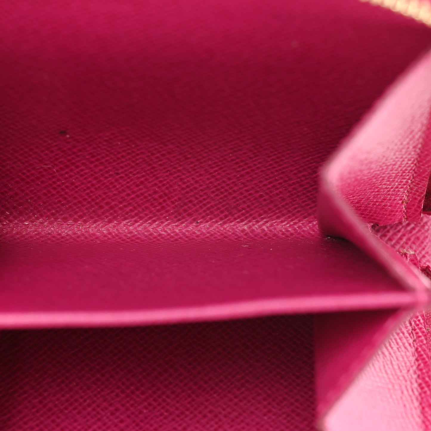 Monogram Perforated Compact Zipped Wallet Fuchsia