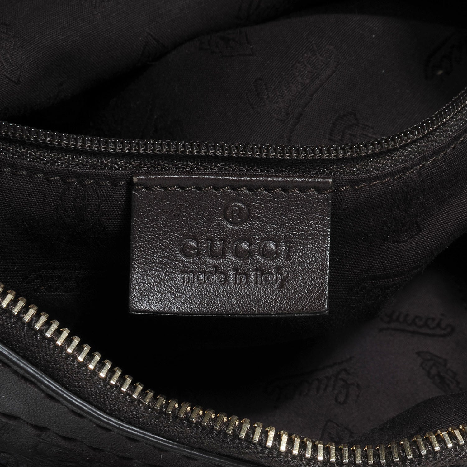 Gucci Guccissima Medium Sukey Hobo Dark Brown 9 of 11