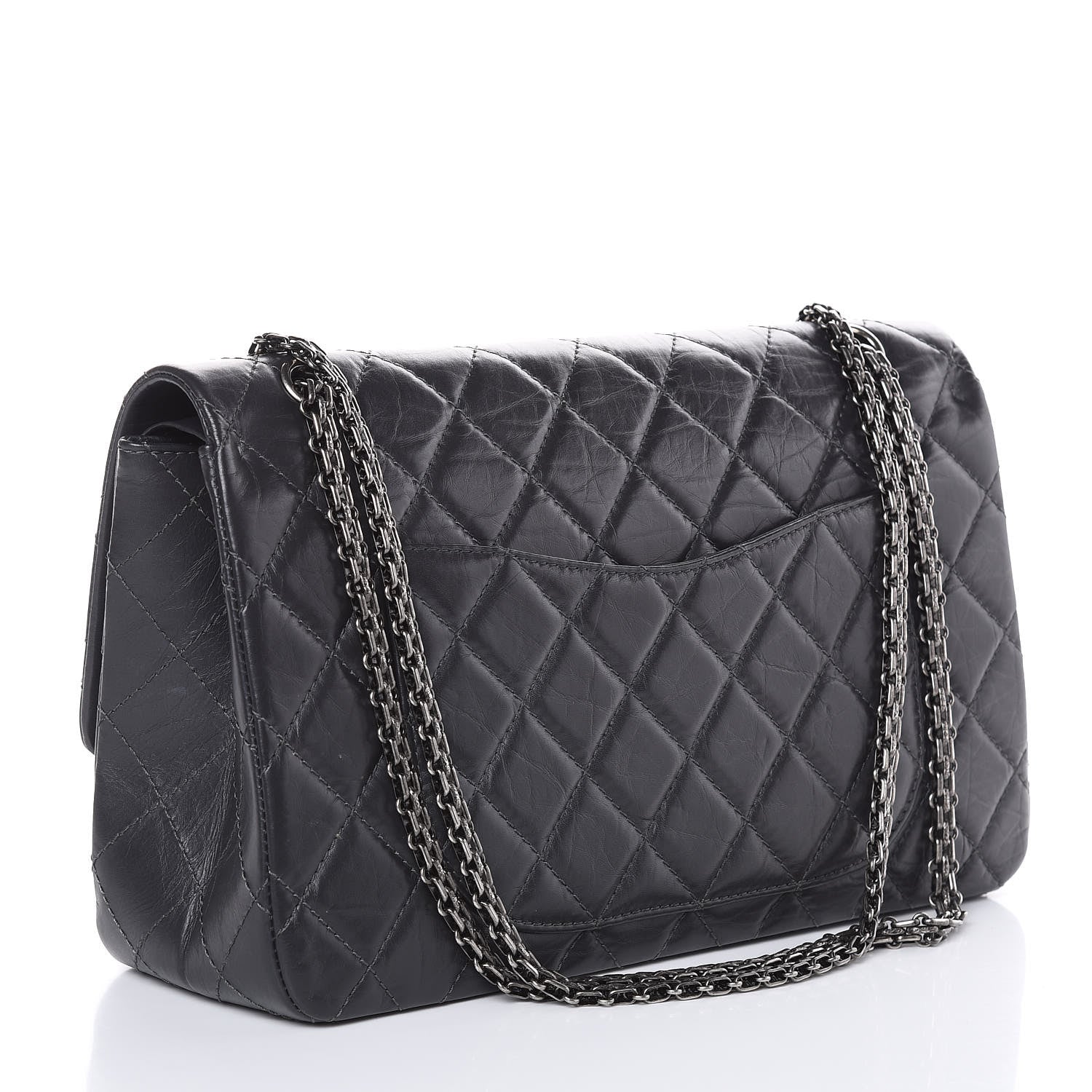 Chanel Aged Calfskin Quilted 2.55 Reissue 227 Flap Grey 3 of 14