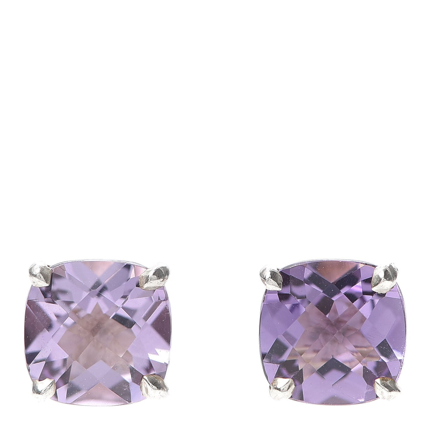 Sterling Silver Amethyst Sparklers Stud Earrings