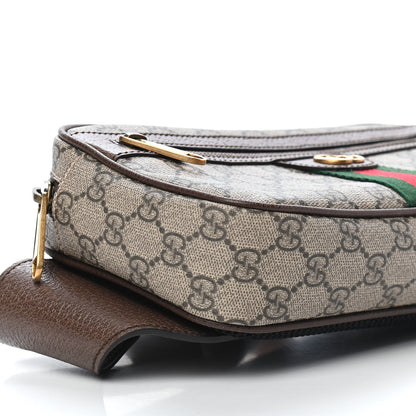 Gucci Soft GG Supreme Monogram Medium Ophidia Belt Bag Dark Brown 7 of 8