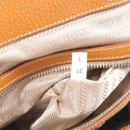 Prada Paglia Cinghiale Frame Bag Naturale Cuoio 7 of 7