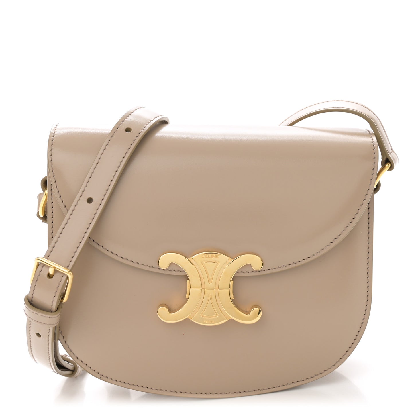 Shiny Calfskin Teen Besace Safari