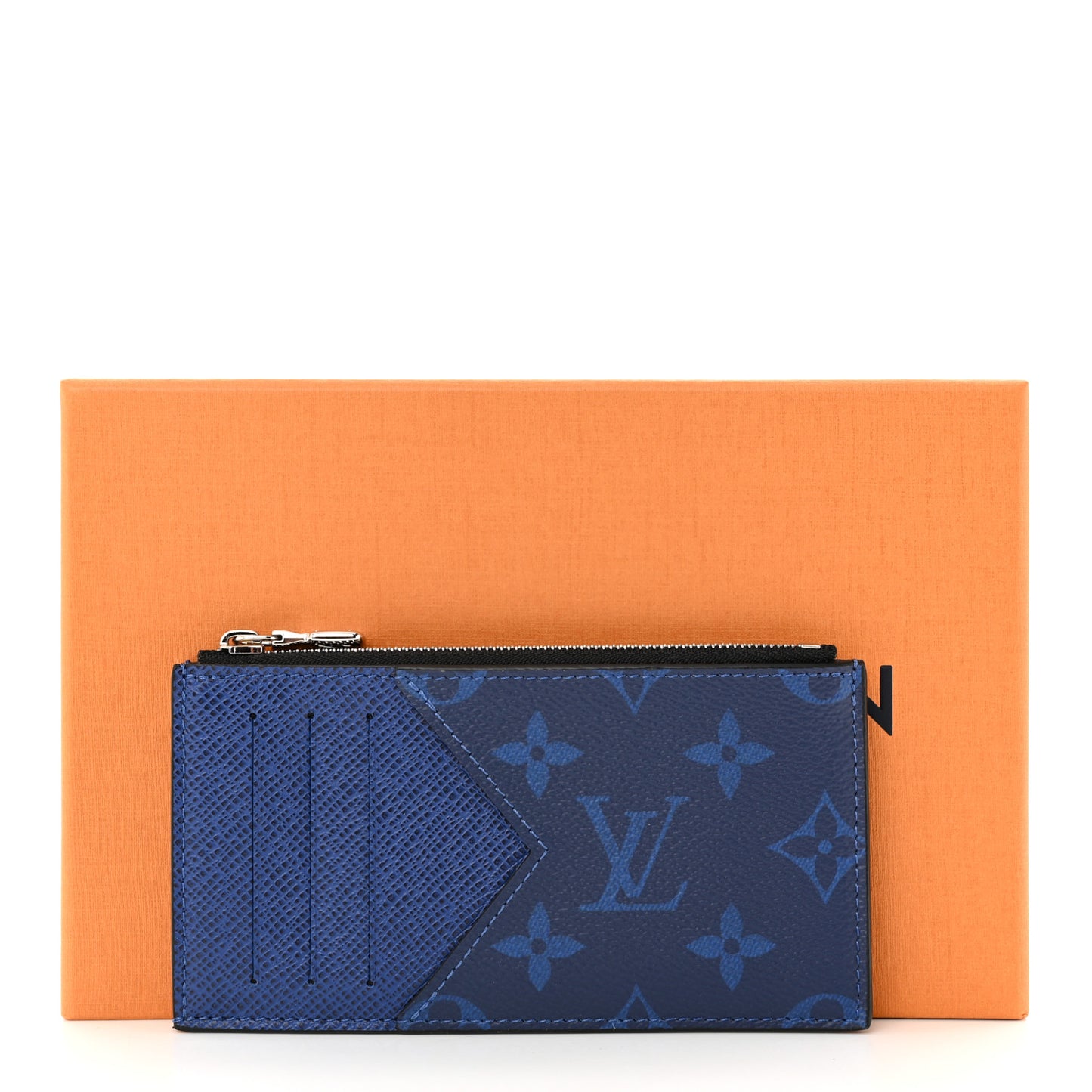 Monogram Taiga Coin Card Holder Cobalt