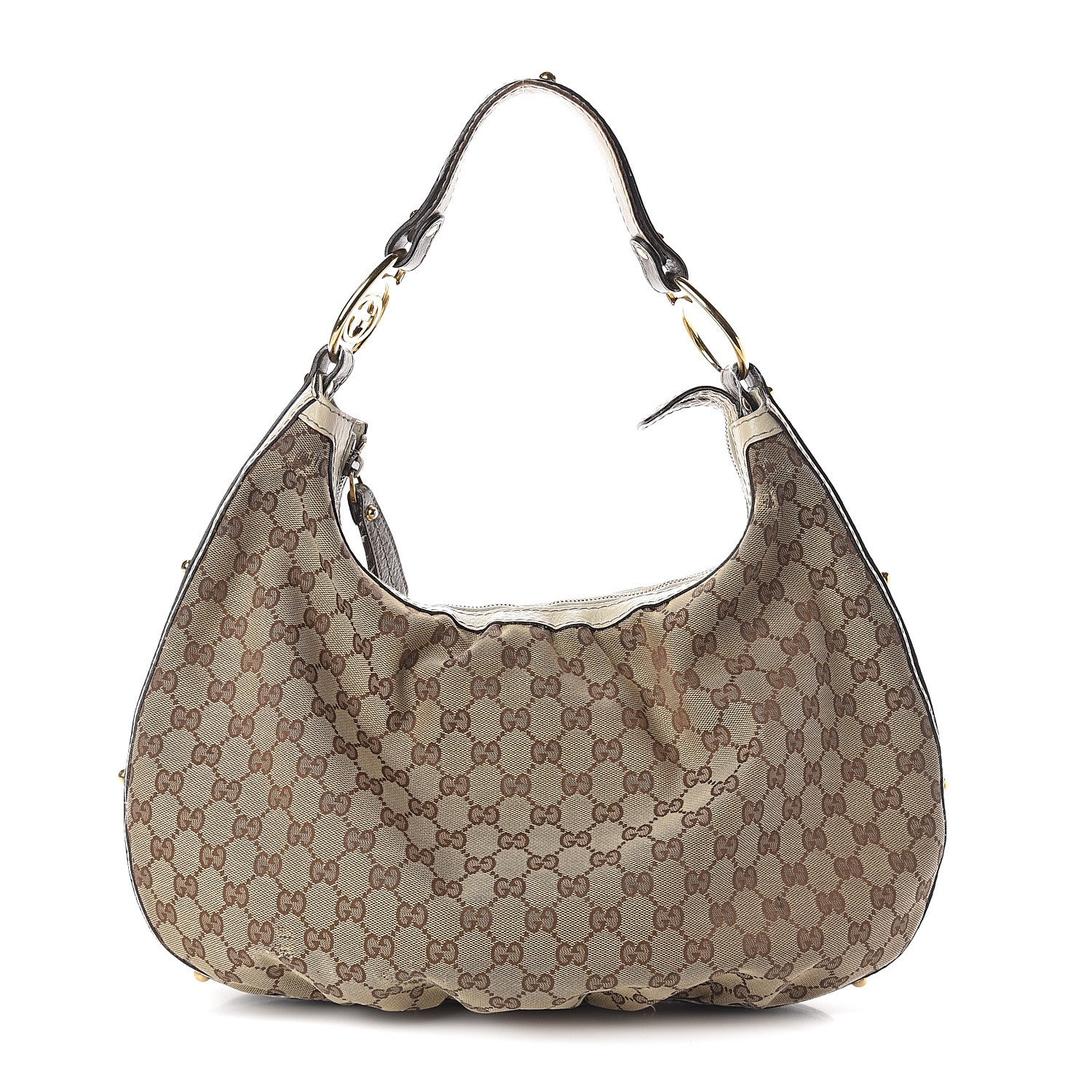 Gucci Monogram Medium Interlocking Hobo Off White 1 of 8
