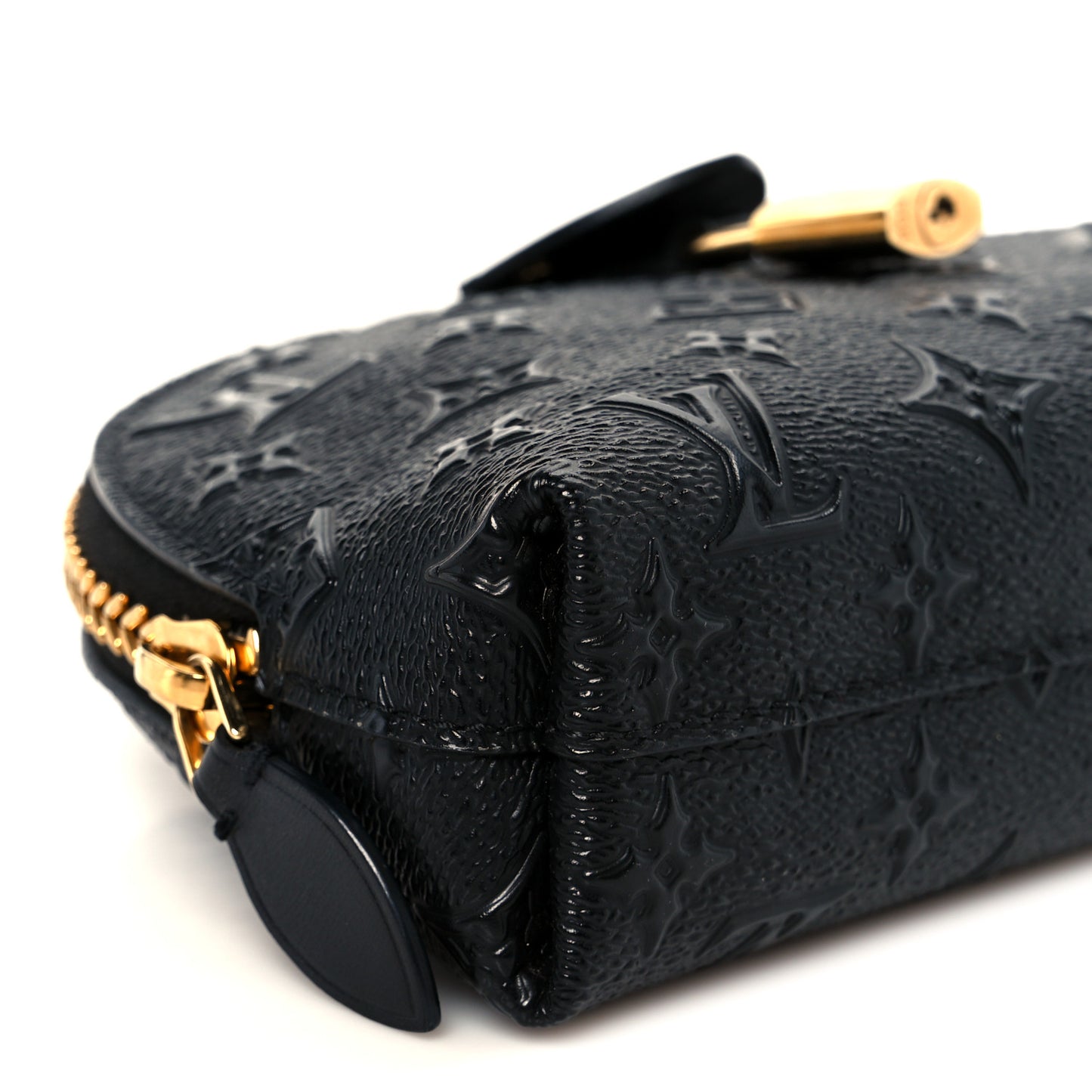 Embossed Monogram Midnight LV Moon Pochette Black