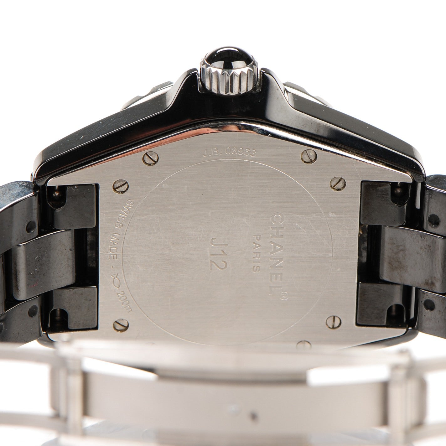 Stainless Steel Ceramic 38mm J12 Automatic Watch Black