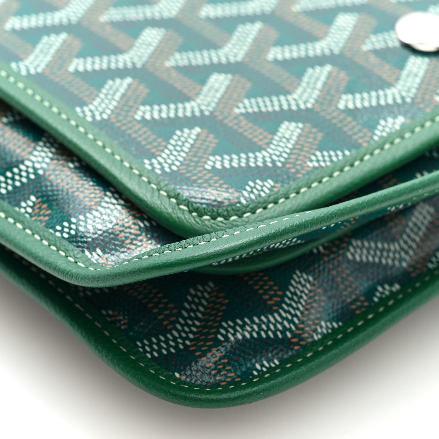 Goyard Goyardine Plumet Wallet Clutch Green 10 of 11