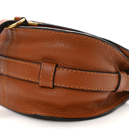 Chloe Calfskin Mini Marcie Round Crossbody Bag Tan 8 of 8