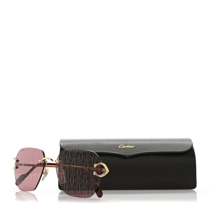 Cartier Signature C De Cartier Sunglasses CT0394S Gold Red 8 of 8