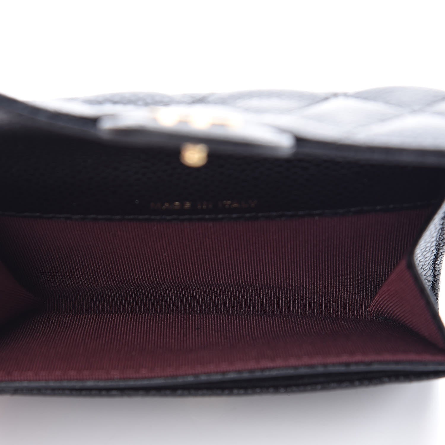 Chanel Caviar Quilted Flap Card Holder Black 5 of 9
