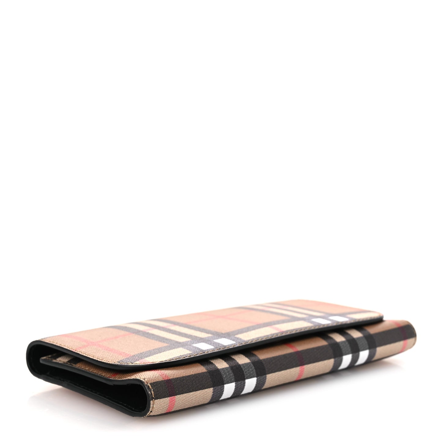 Vintage Check Continental Wallet Black