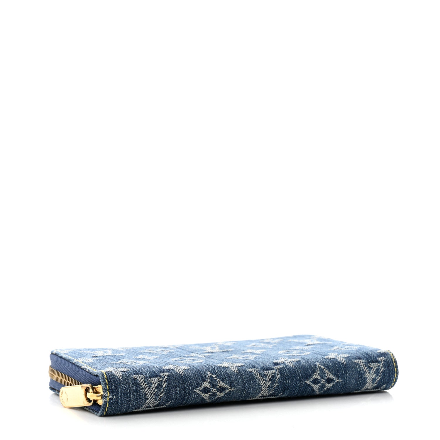 Louis Vuitton Monogram Denim Zippy Wallet Blue 3 of 7