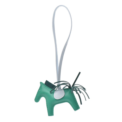 Hermes Milo Lambskin Grigri Rodeo Horse Bag Charm PM Menthe Malachite Brume 1 of 3