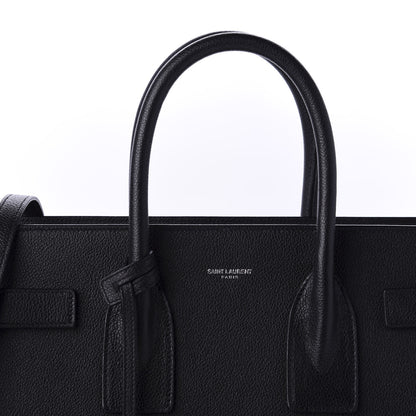 Saint Laurent Grained Calfskin Small Sac De Jour Black 11 of 11
