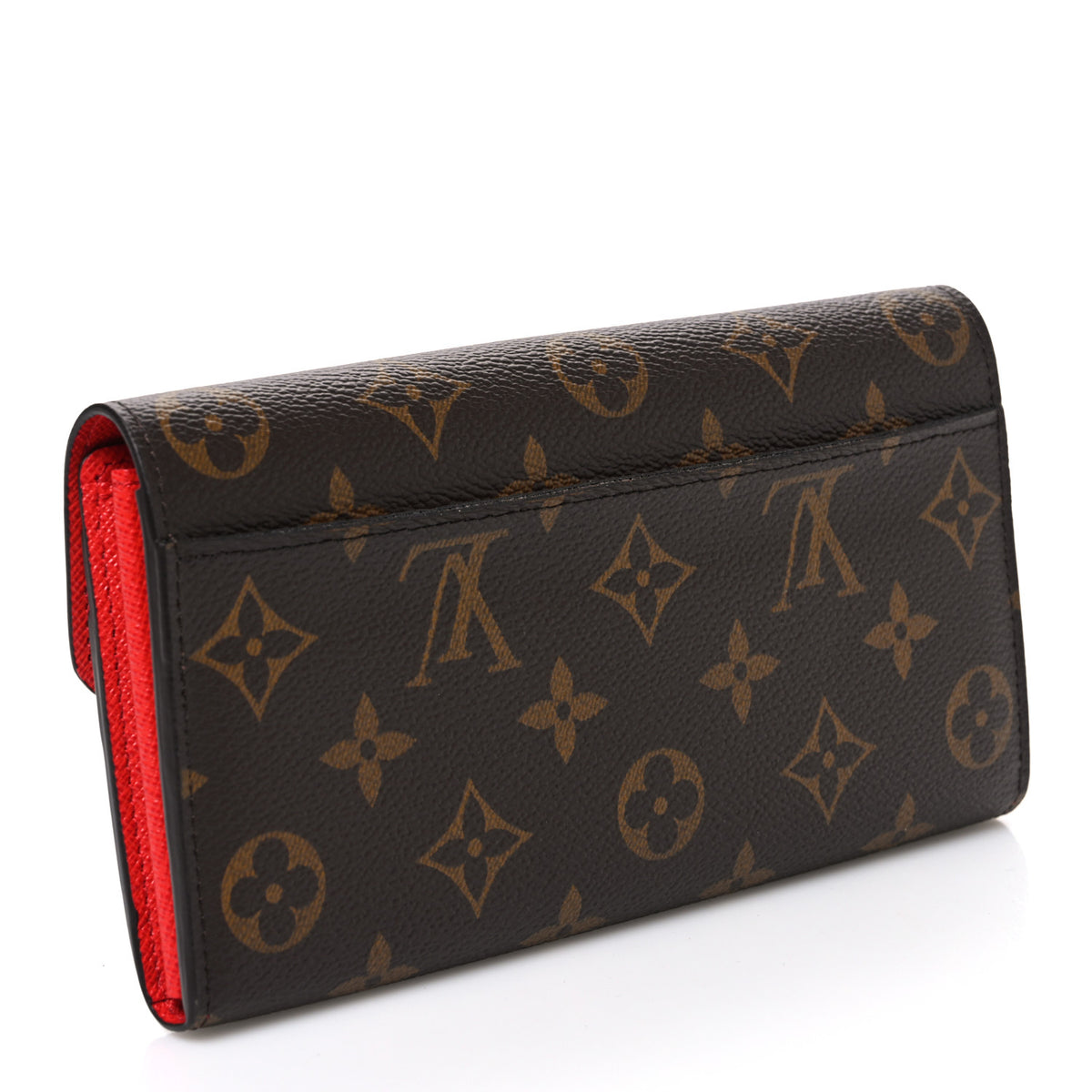 Monogram Sarah Wallet NM Coquelicot