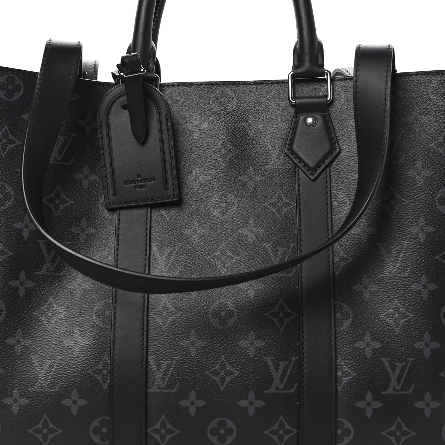 Louis Vuitton Monogram Eclipse Sac Plat 24H 7 of 9