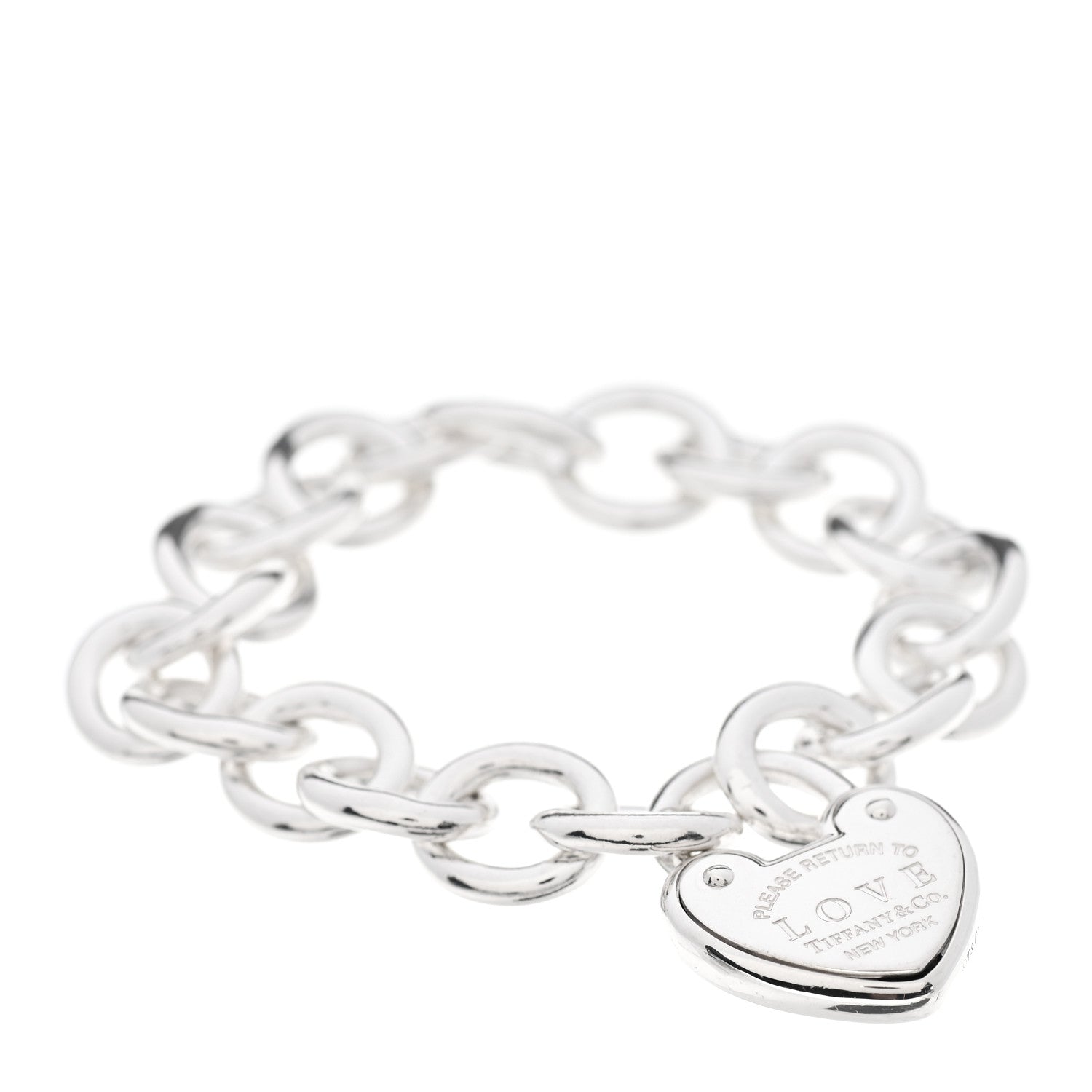 Tiffany Sterling Silver Return to Tiffany Love Lock Bracelet 1 of 7