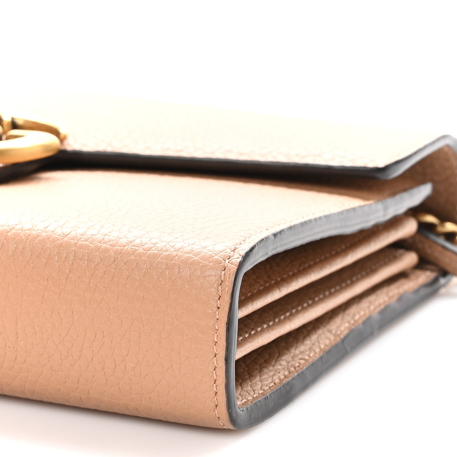 Gucci Cellarius Calfskin GG Marmont Chain Wallet Rosy Phard 11 of 11