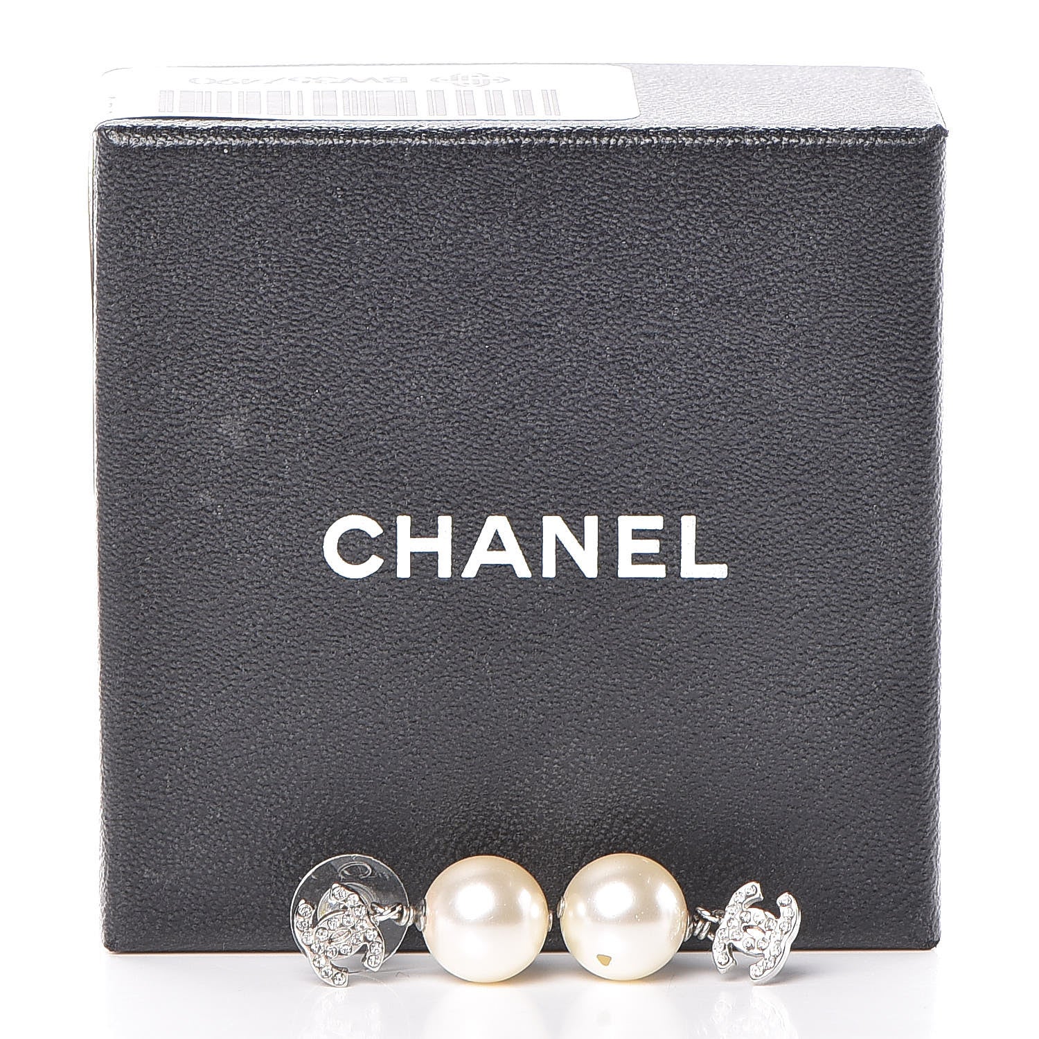 Chanel Crystal Pearl CC Drop Earrings 6 of 6