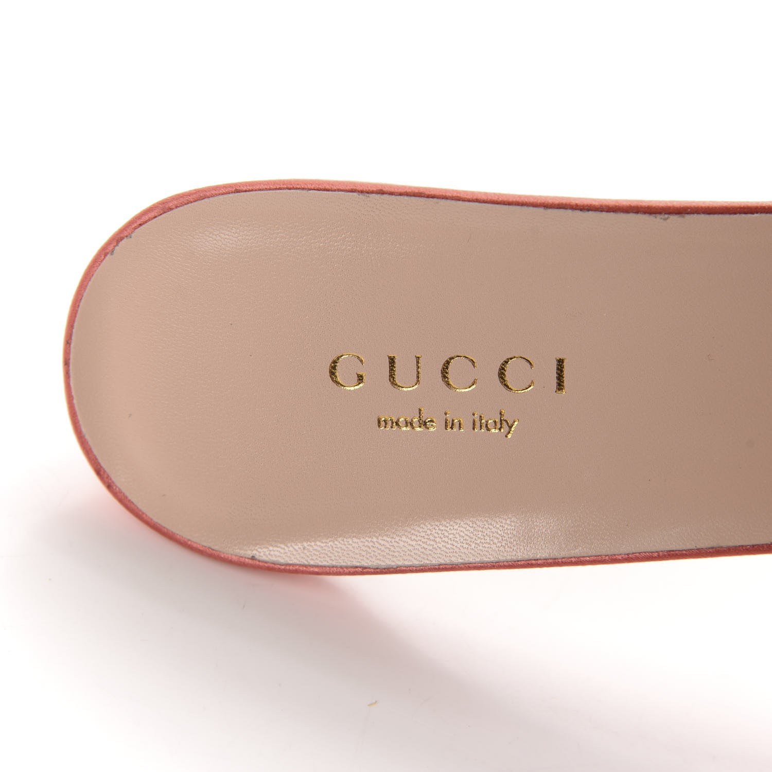 Gucci Tulle Ruffle Low Heel Slide Sandals 38.5 Peach Mystic White 7 of 10