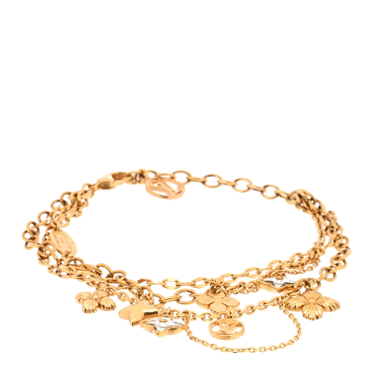 Blooming Strass Bracelet Gold