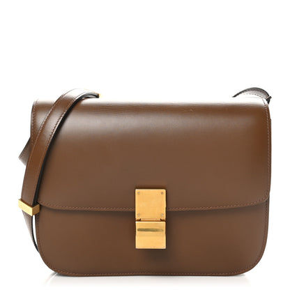 Celine Box Calfskin Medium Classic Box Flap Bag Taupe 1 of 9
