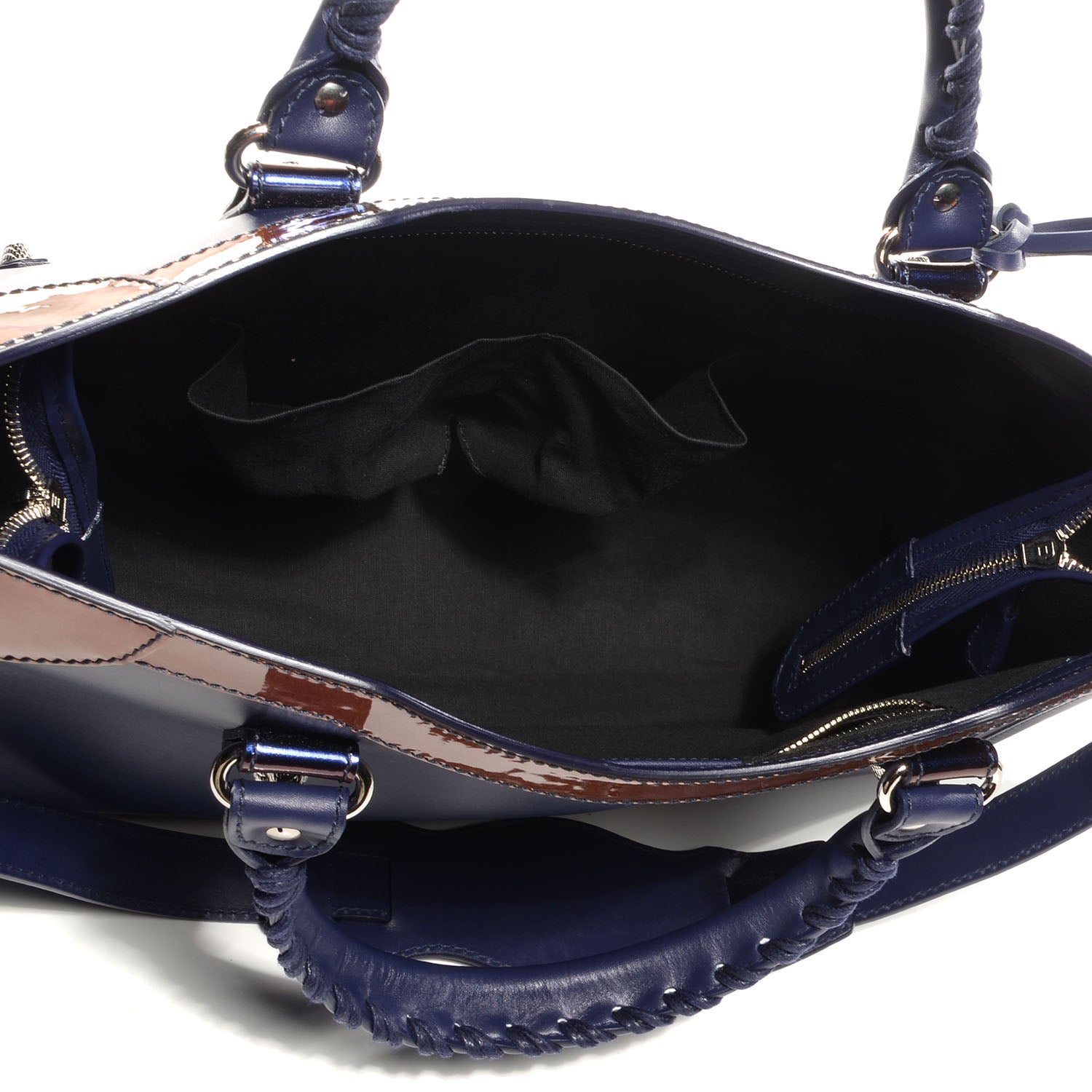 Balenciaga Smooth Calfskin Metallic Patent Giant 12 Silver Hardware City Ultraviolet 5 of 11